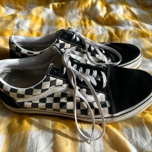 Black and White Checkered Old Skool Vans